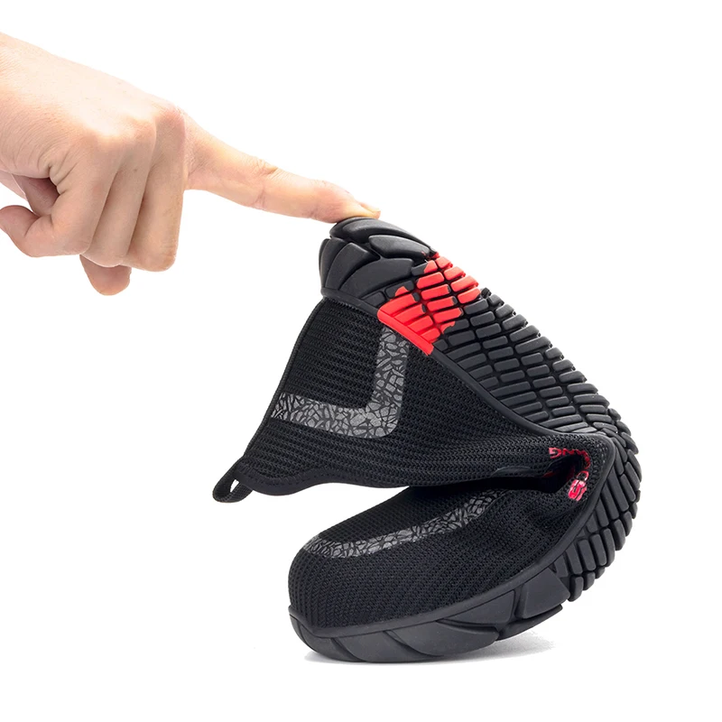 Защитная обувь Мужская Рабочая дышащая Спортивная рабочие ботинки из сетчатого