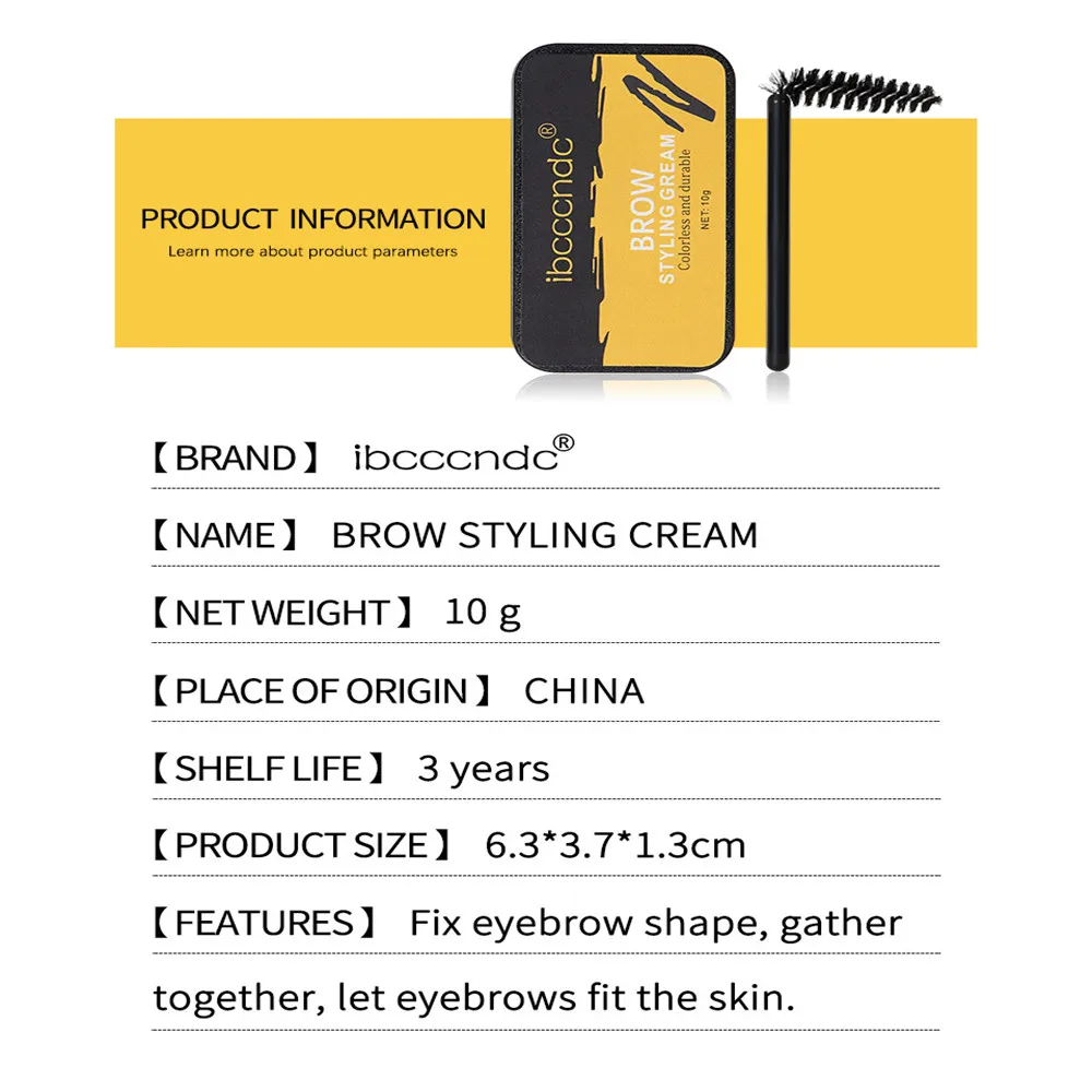 

Ibcccndc Natural Long Lasting Waterproof Eyebrow Setting Cosmetic Gift Balm Styling Brows Soap Kit 3D Feathery Brows Makeup