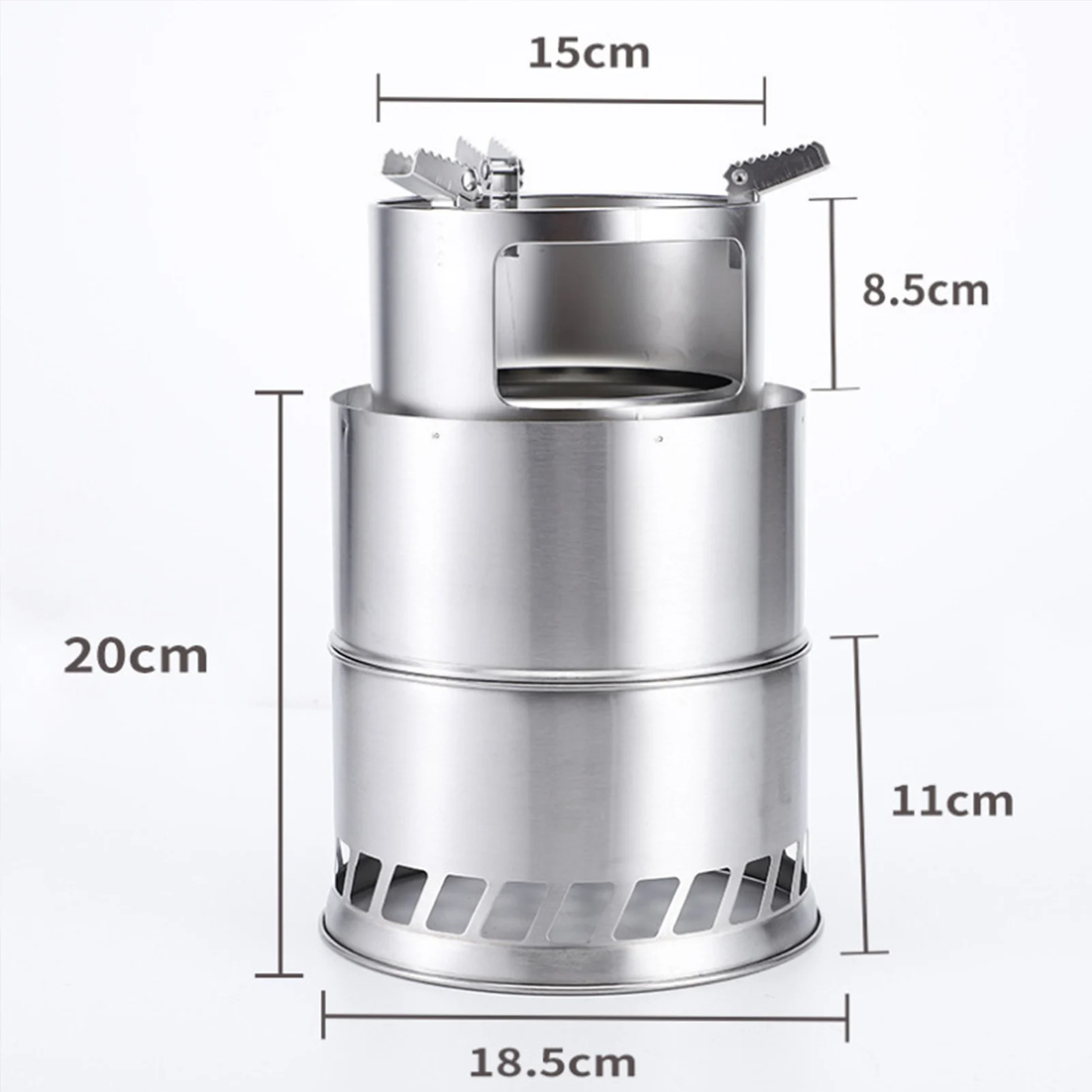 

Outdoor Wooden Stove Stainless Steel Camping Stove Home Winter Heating Stove Bonfire Fire Pit Firewood Stove Portable Grill