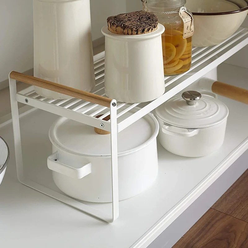 

Removable Kitchen Countertop Dishes Seasoning Shelf Cabinets Layered Storage Rack Household Sink Organizer