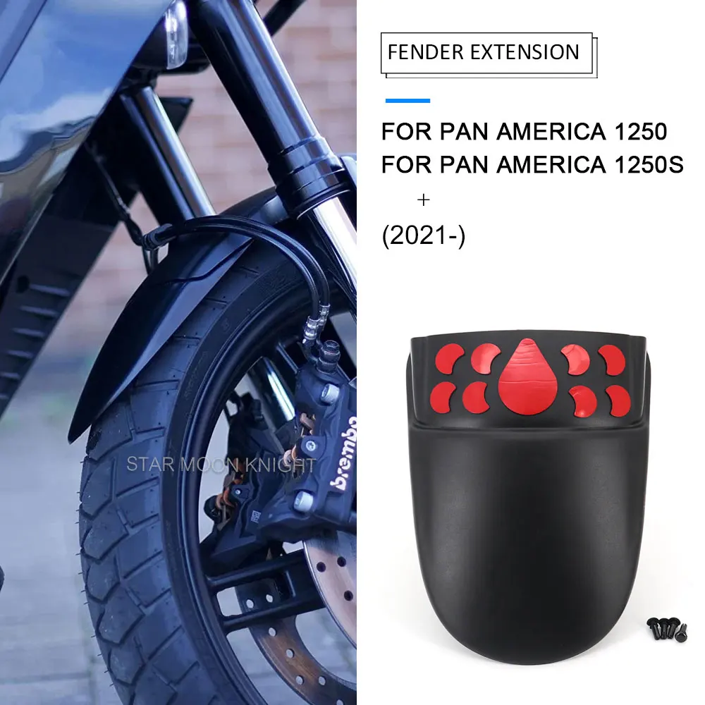 

Motorcycle Front Fender Extender For HARLEY PAN AMERICA pa1250 pa 1250 s 1250S PA1250S 2021 2022 Mudguard Mud guard Extension