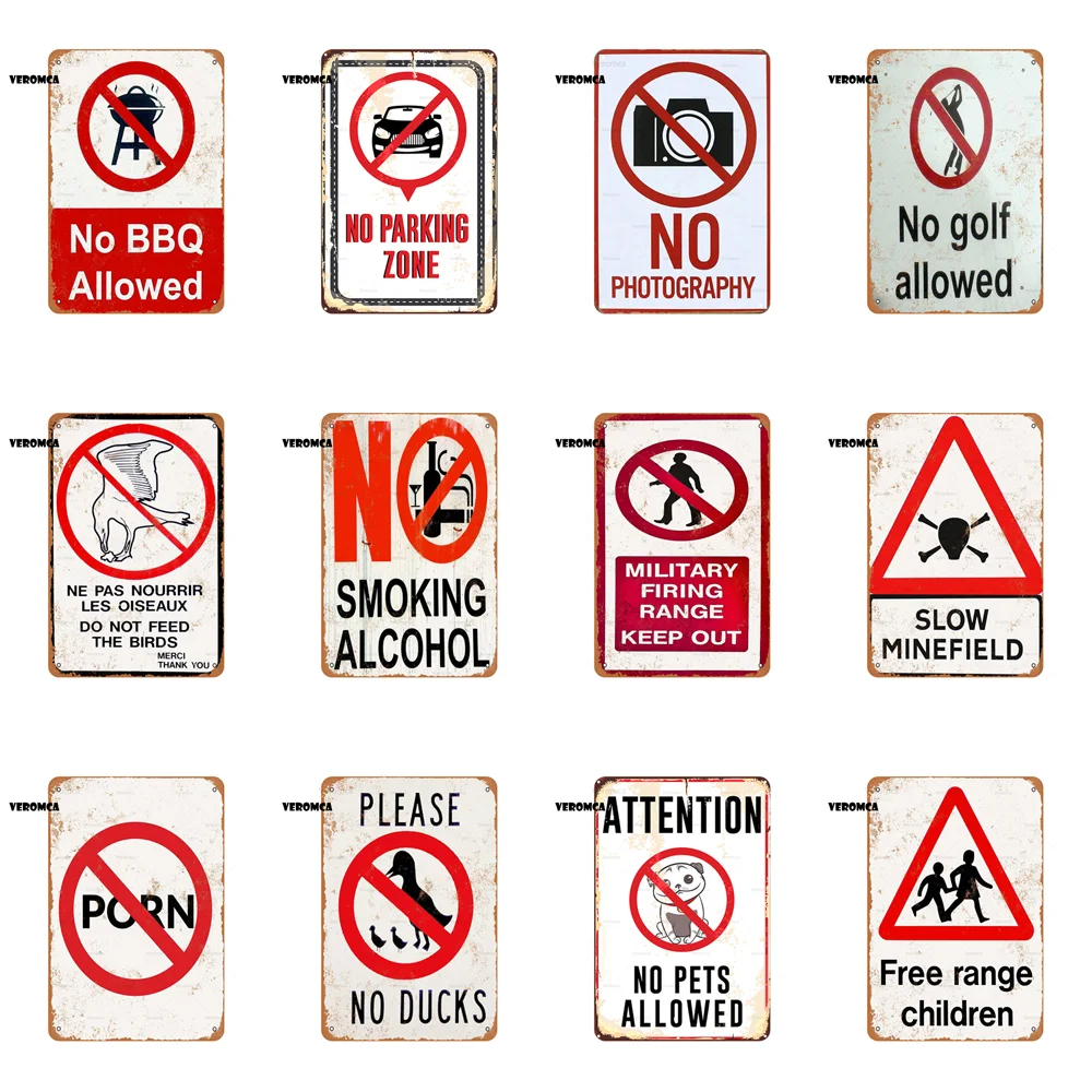 Женский Ретро плакат со смешными словами художественный не курить винтажный