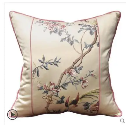 Новый китайский Диван из красного дерева с вышивкой большая наволочка для