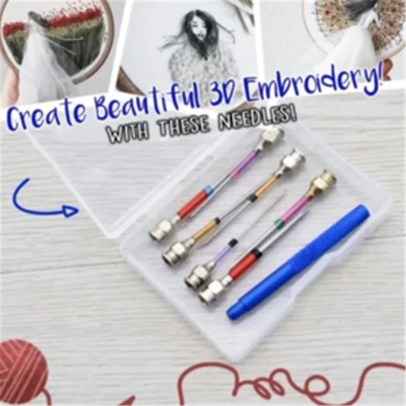 9 шт. иглы для Простой Вышивки рукоделие сделай сам волшебная ручка вышивки