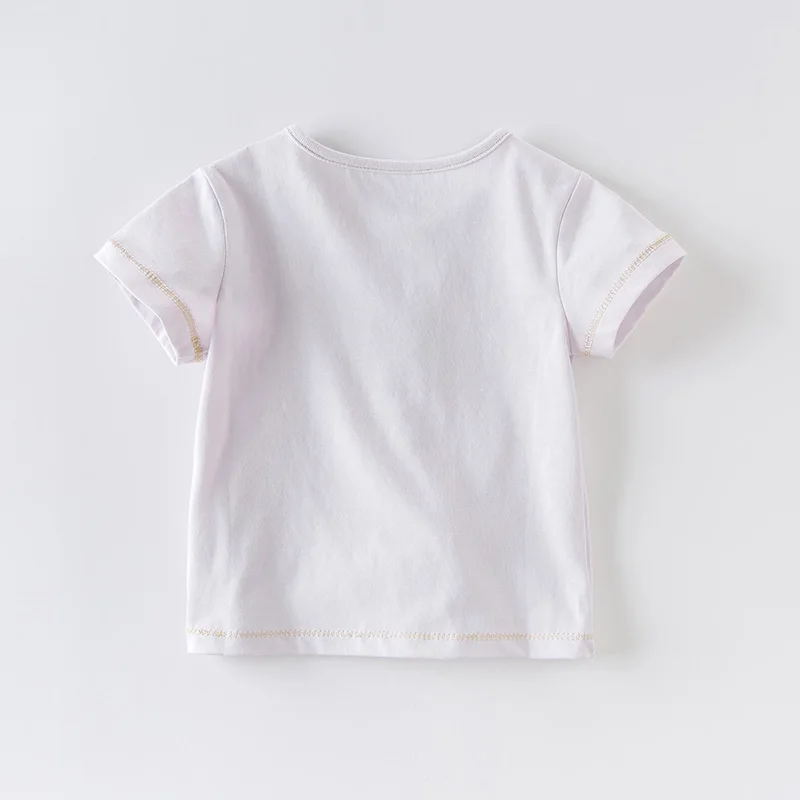 Детская летняя футболка с коротким рукавом и мультяшным принтом | одежда обувь