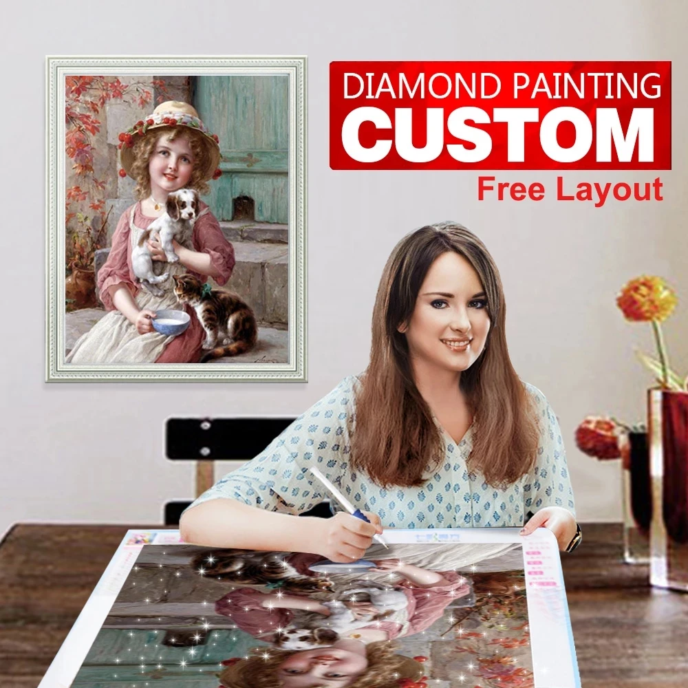 special drill diamond painting Custom Made Layout Diamond Painting 5D Diy Diamond Embroidery Full Round& Square Drill Diamond Mosaic Cross Stitch Present 5D DIY Diamond Painting hot