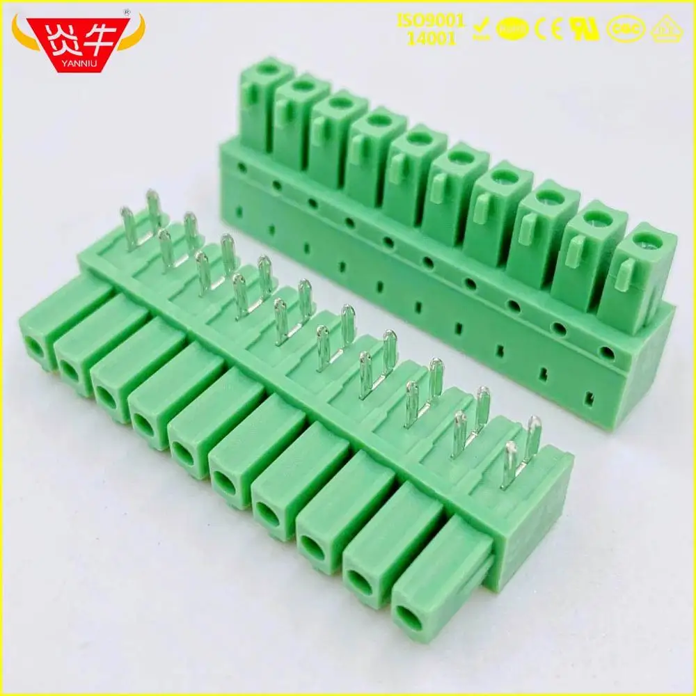 Вставные клеммные колодки KF2EDGA 3 81 2P ~ 12P PCB 15EDGA мм 2 контакта 12 контактов IMC 1 5/ 2-G-3 -