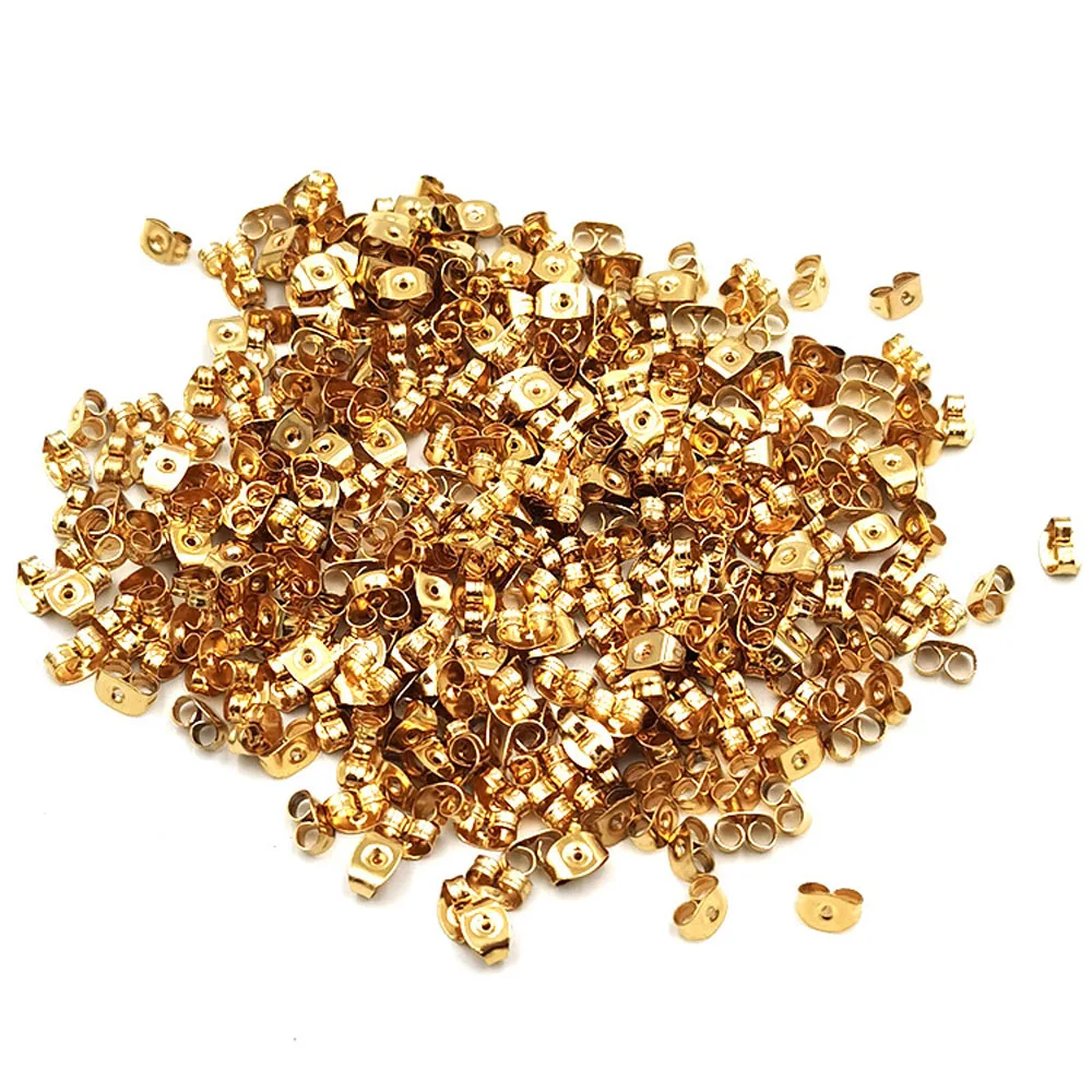 

Застежка-бабочка для сережек, нержавеющая сталь, 100 шт./лот