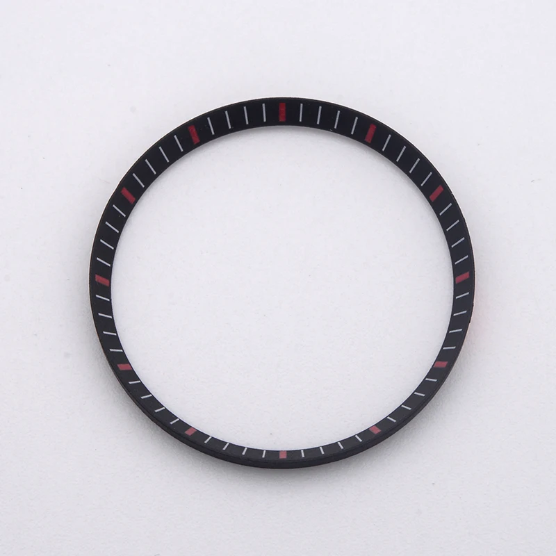 Quadrante delle parti dell'orologio da uomo anello del capitolo dell'orologio in plastica da 30.5mm anello del capitolo SKX007 per movimento 7 s26 4 r36 8215 8205 2824 NH35 NH36
