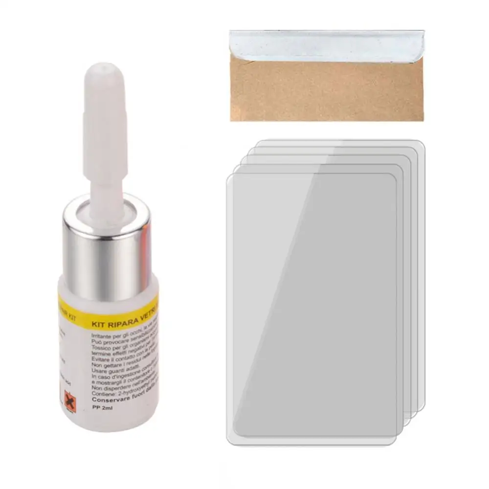 Жидкость для ремонта автомобильного стекла быстрое восстановление простой в