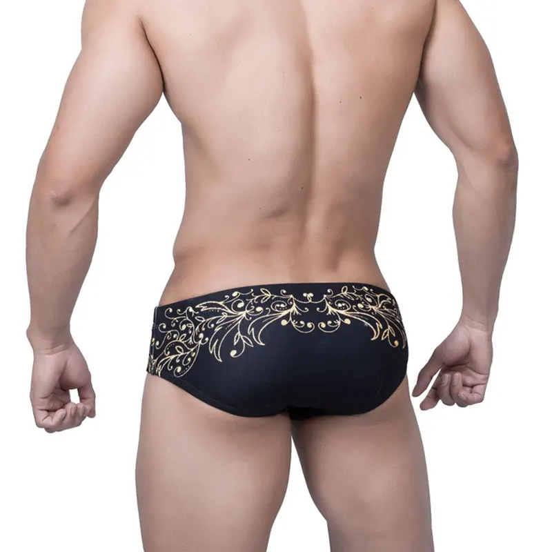 Мужские шорты для плавания короткий винтажный купальный костюм с принтом