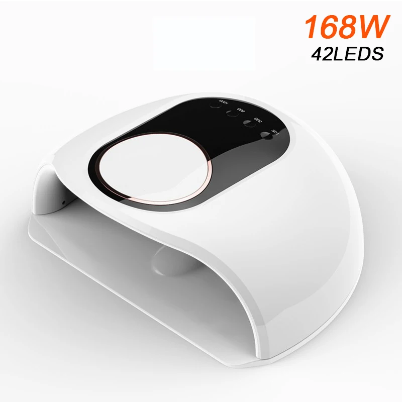 

New LED Nail Lamp For Manicure 168W/54W Nail Dryer Machine UV Lamp For Curing UV Gel Nail Polish With Motion Sensing LCD Display