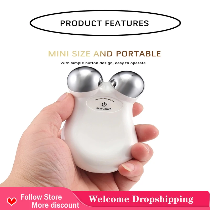 

2022 New Facial Massage Device Facial Massager Handheld Beauty Tool Mini Usb Charging Skin‑Care Wrinkles Skin Improrter