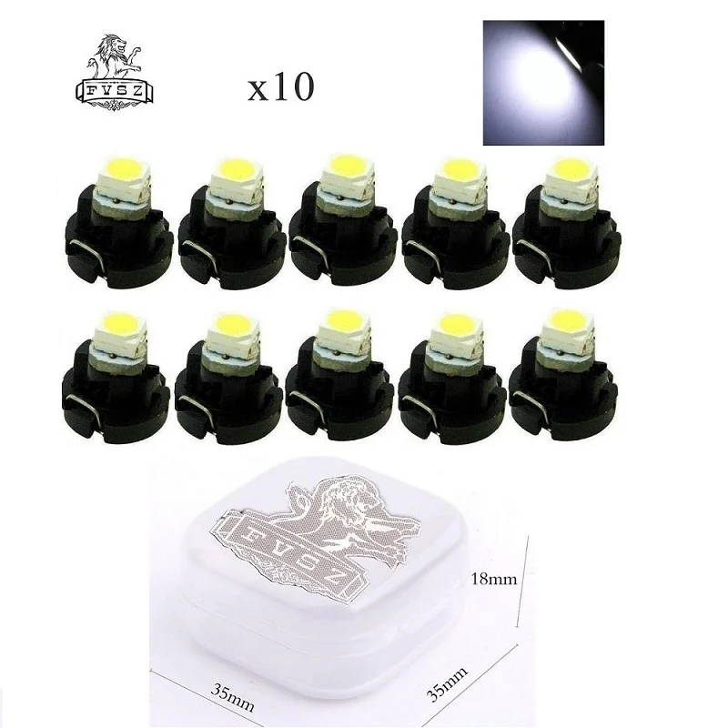 10 шт. T3 led 1210 12V автомобильный интерьер контрольная лампа светильник лампы