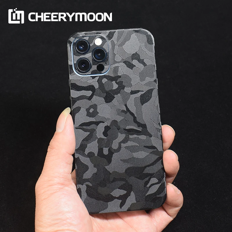 Hot Camouflage Skin Wrap Decorative For iPhone 12 11 Pro Max mini XR SE2 XS X 7 8 5 SE 5s 6s 6 Plus Protector Back Film Sticker