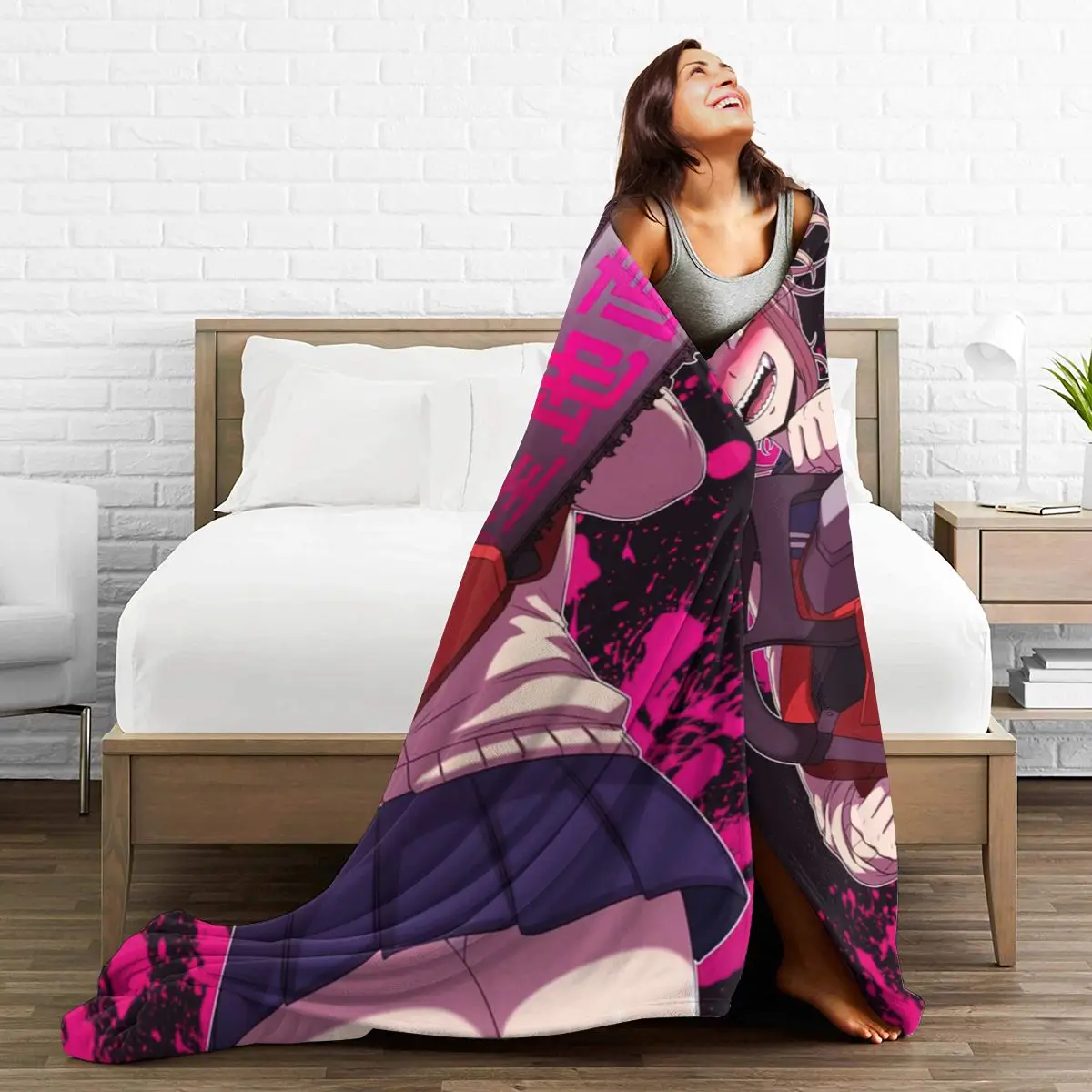 

3D Cartoon Sherpa Blanket Warm Super Soft Flannel Office Nap Bedspread Sofa Bedding Plush Quilt Plaids 300699020