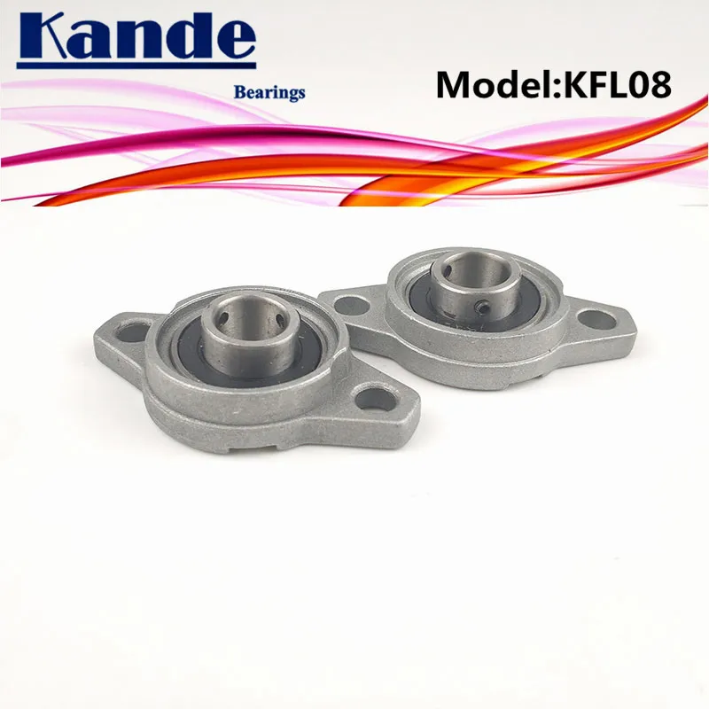 1pc KFL08 8mm Zinc Alloy Mounted Block Cast Housing Self-aligning Pillow Bearing KFL