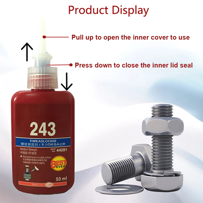 

243 Anaerobic Glue Medium Strength Anaerobic Adhesive Glue Screw Sealant SEC88