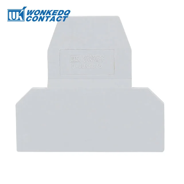 10 шт. D-UKK3/5 для UKK3 UKK5 UK Двухуровневая Клеммная колодка аксессуары Торцевая накладка на din-рейку клеммные блоки