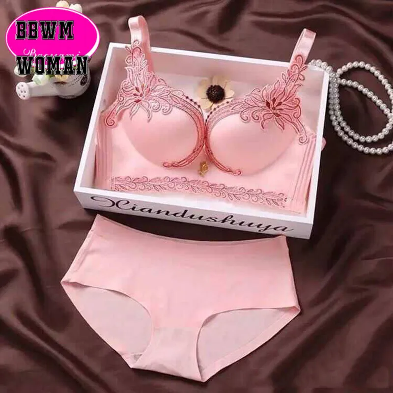 Бесшовное нижнее белье без оправы Привлекательное Женское с красивыми цветами