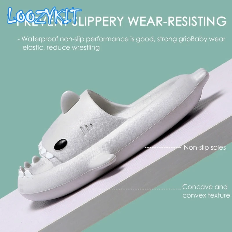 Летние детские тапочки Shark радужная обувь для детей малышей улицы Эва мультяшный