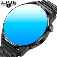 lige new smartwatch bluetooth calls dial music smart watch men women heart rate monitor sport fitness bracelet for android ios