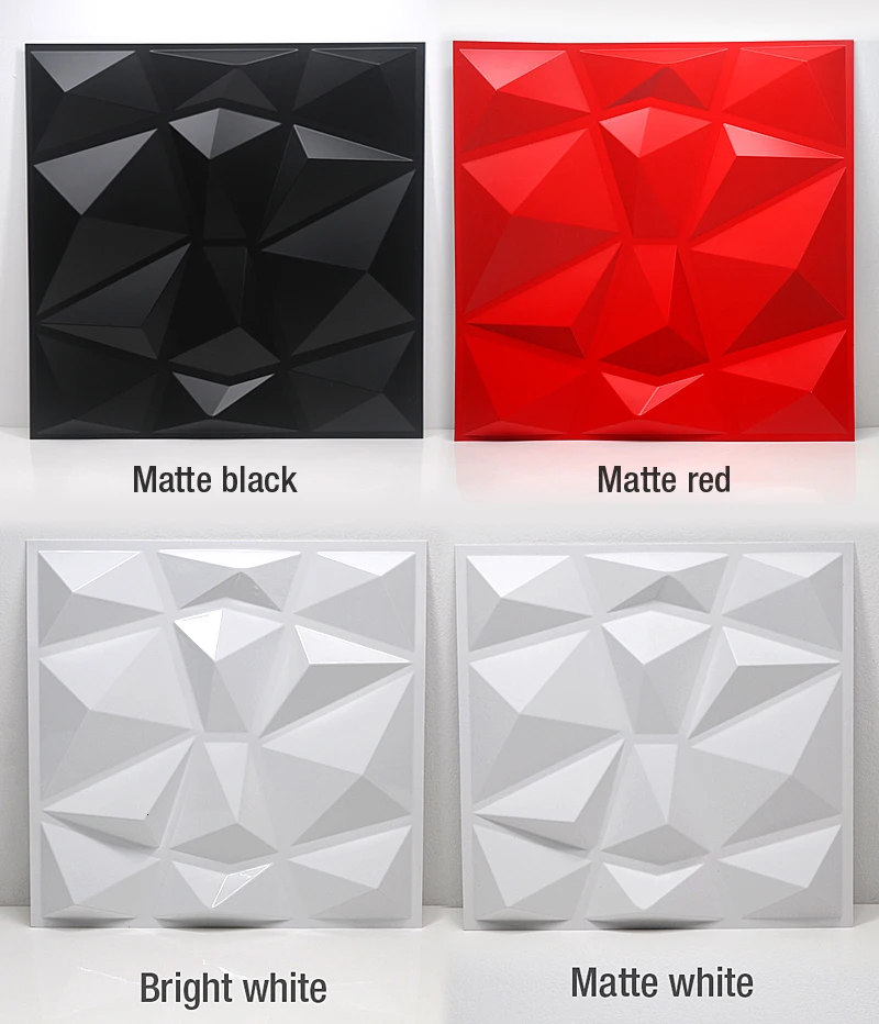 30x30 см 3D Художественная настенная доска Геометрическая огранка Алмазная деревянная резная Настенная Наклейка 3D фоновая Настенная Наклейка декоративная доска домашний декор