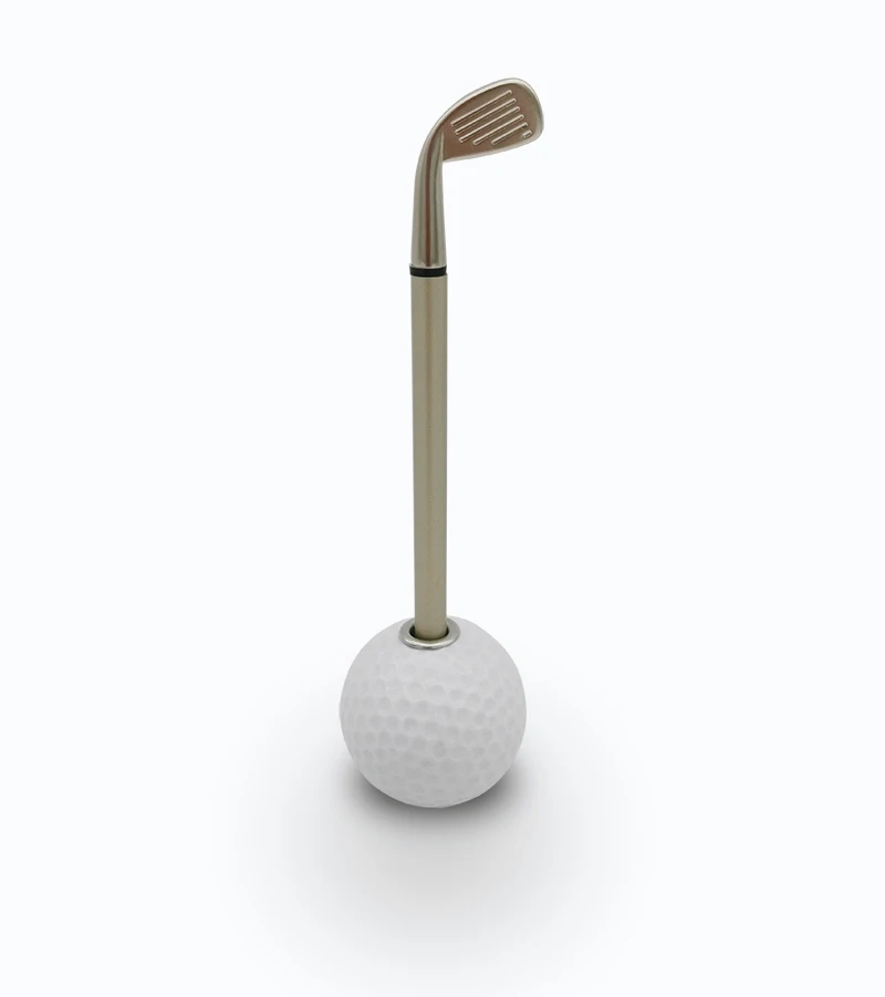 Новинка шариковая ручка с маленьким шариком для гольфа держатель черными