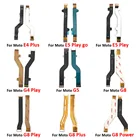 Для Motorola Moto One Hyper Fusion Plus G4 G6 G7 G8 Play Power E6 E5 Plus E5 Play Go Display LCD FPC материнская плата основной гибкий кабель