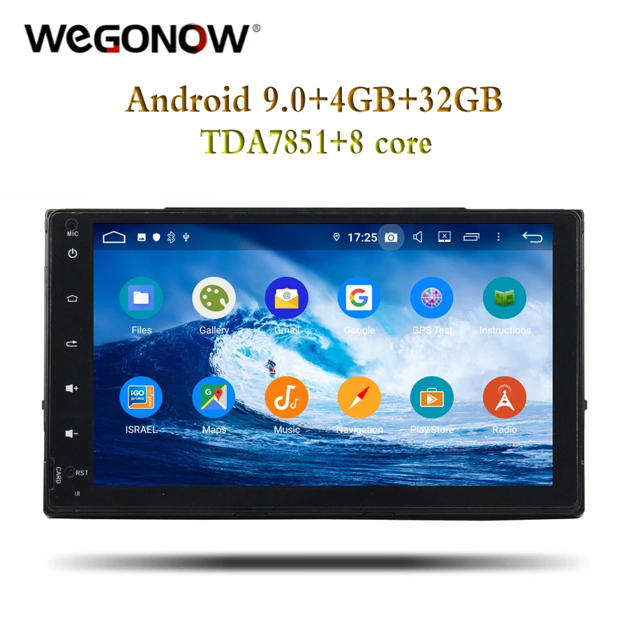 2DIN Android 9 0 4 Гб + 32 ГБ 8 ядер для Toyota Corolla 2016 2017 автомобильный DVD плеер Wifi RDS радио GPS