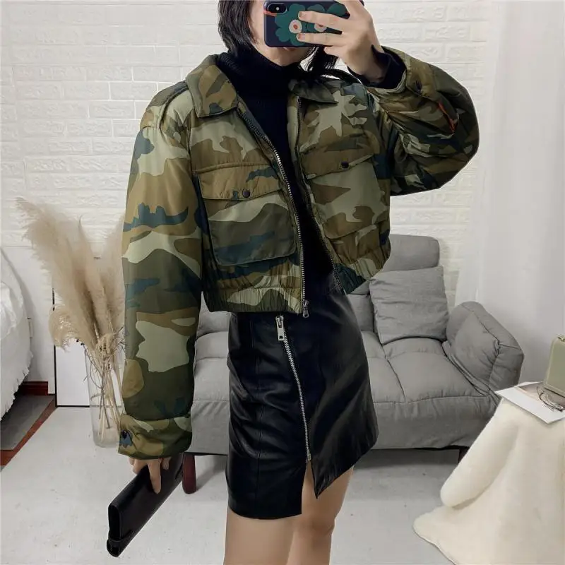 GetSpring Женское пальто укороченная куртка женская верхняя одежда с высокой талией