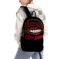 2021 maneskin women backpack 3d printed men wterproof oxford laptop backpack teenager boys girls streetwear schoolbag travel bag