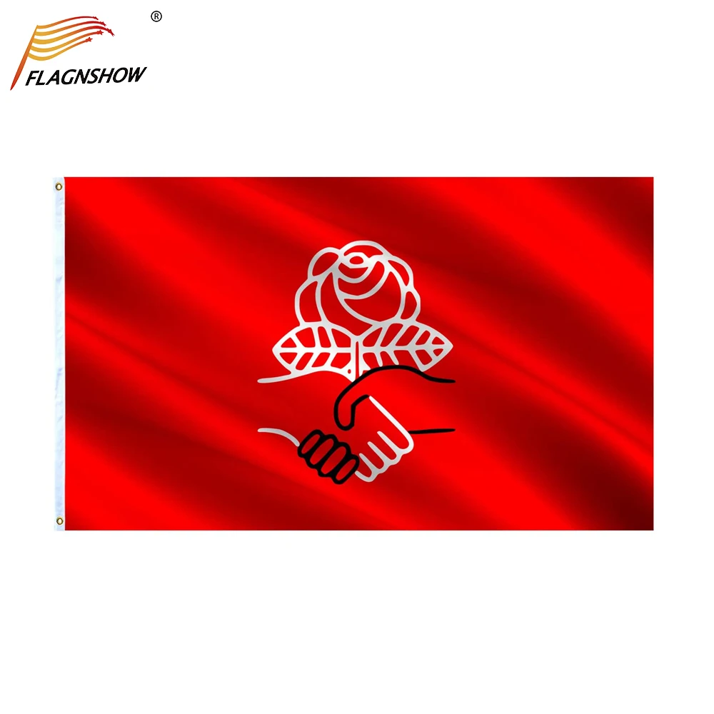 Флаг США коммунистический Демократический социализм Америки DSA - купить по