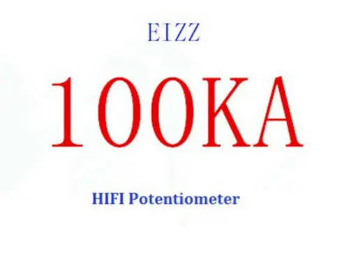 Eizz 10K 25K 50K 100K 250K Точность 24 шаговый потенциометр громкости 24 файл частичное давление звуковой потенциометр - Цвет: 100K