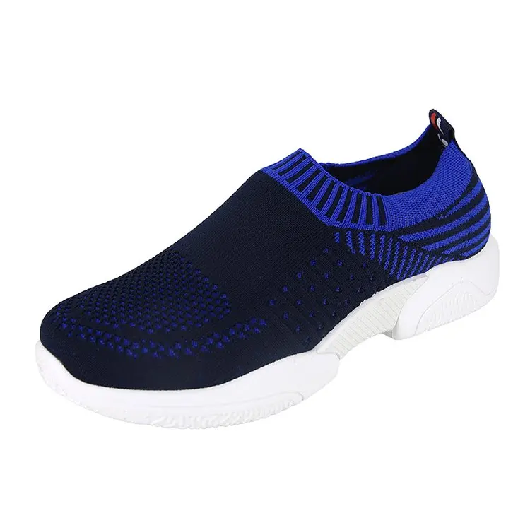 

Knitted Women's Vulcanized Shoes Non-slip Sneakers Mesh Breathable Women's Large Size Flat Shoes Women's Light Shoes