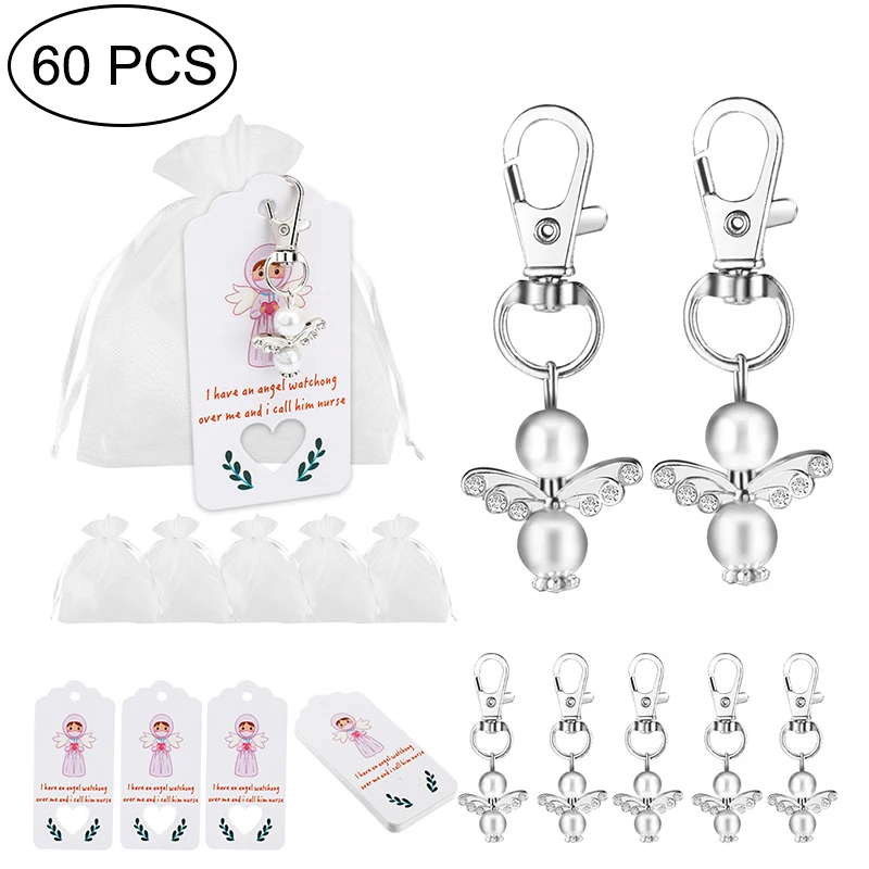 

День медсестры брелок с изображением ангела у меня ангел, хранитель на мне, подарок для медицинского персонала, подарок на день врача, сувен...