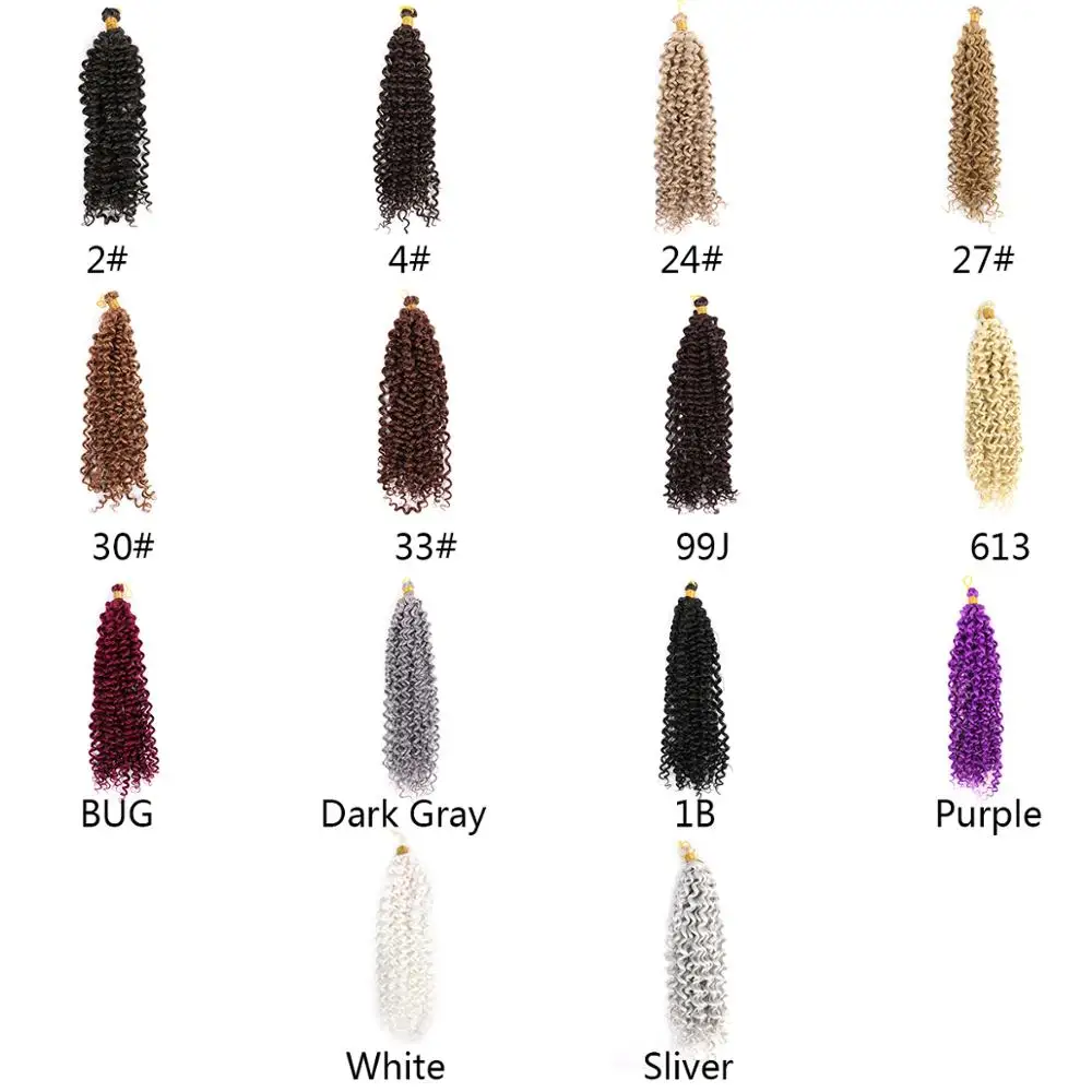 

Монохромные волнистые волосы ZYR, кудрявые, вязаные, из высокотемпературного волокна, с эффектом омбре