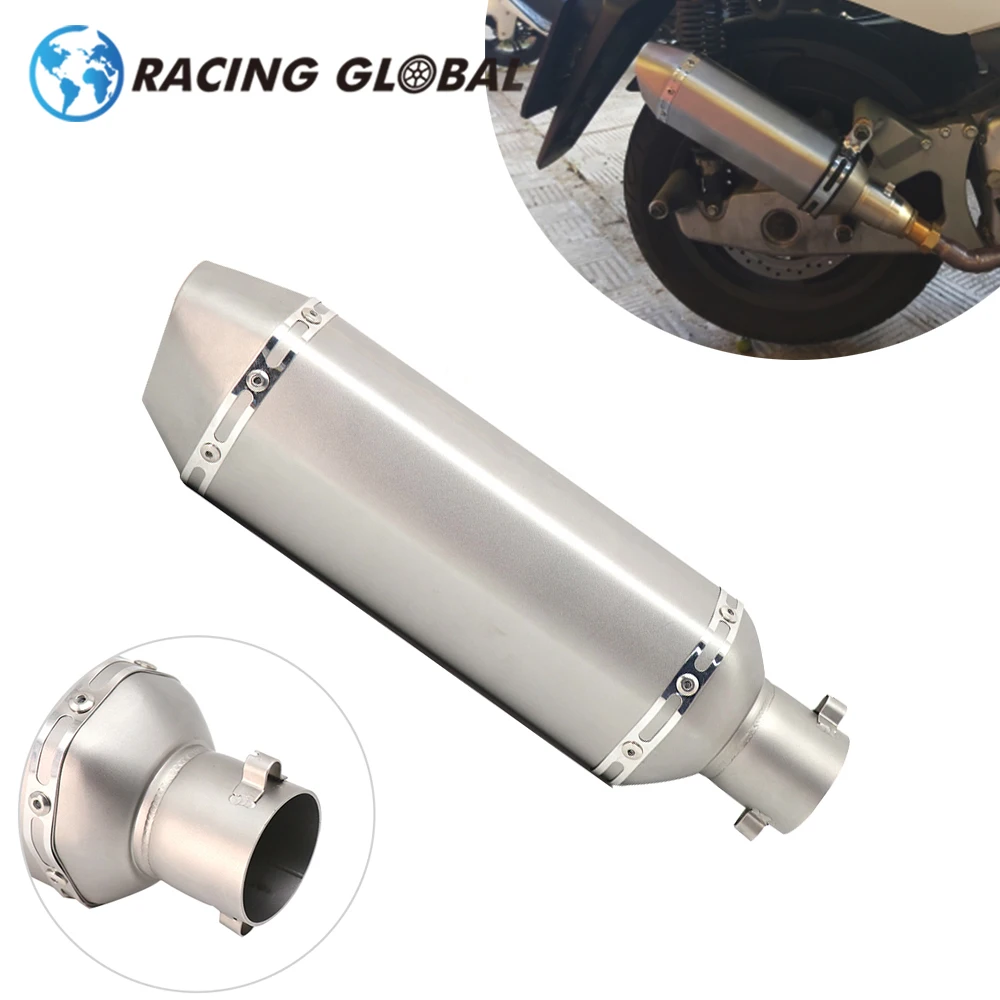 

ALCON-AK Stickers Motorcycle Exhaust Muffler Pipe Modified Escape With DB Killer For FZ6 CBR250 CB600 MT07 R6 R1 ER6N