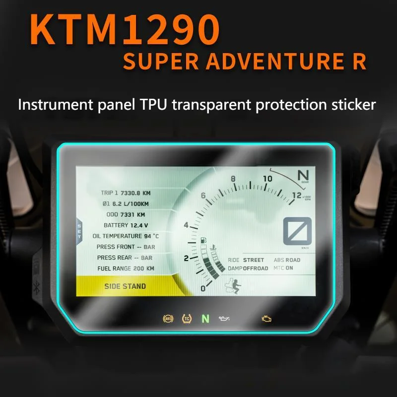 

Motorcycle Super Adv Instrument Film Headlamp Transparent Protective Scratch Repair and Modification for Ktm 1290 Adventure r