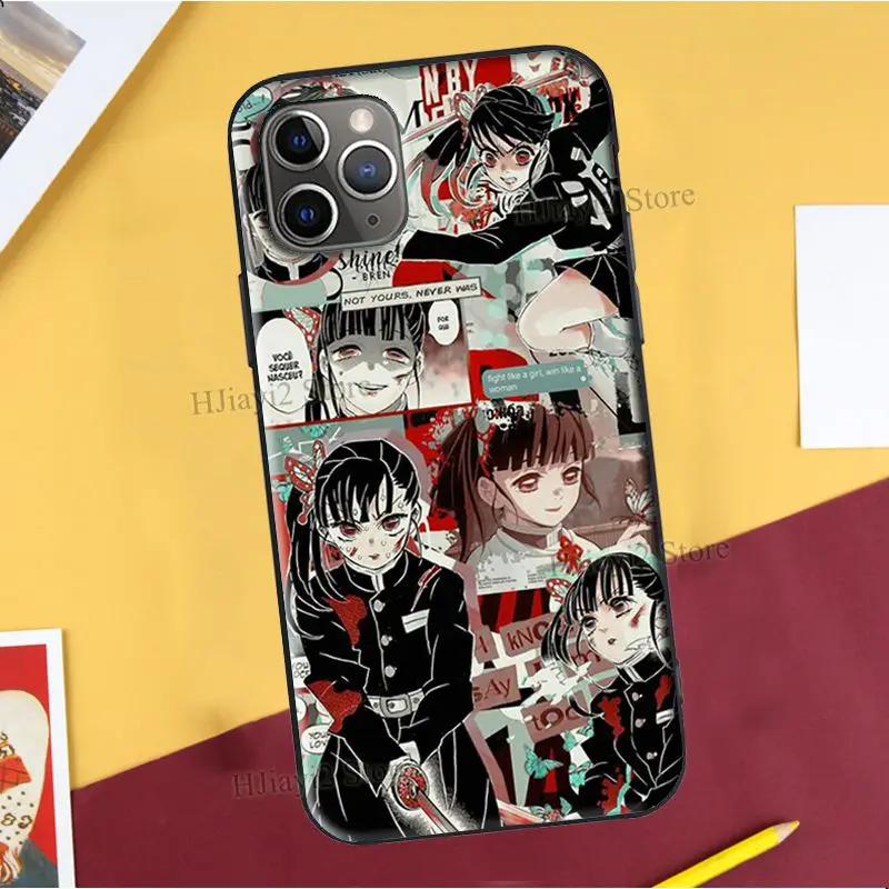 Чехол Kanao Tsuyuri Kimetsu no Yaiba для iPhone XR X XS Max SE 2020 6S 8 7 Plus 12 13 mini 11 Pro Coque Capa - купить по
