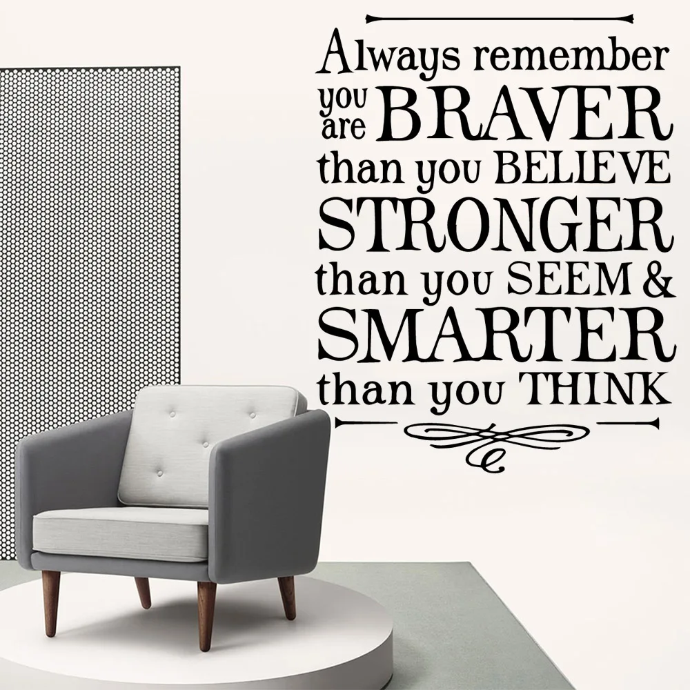 Мультфильм храбрее сильнее умнее кухонные виниловые наклейки на стены обои для