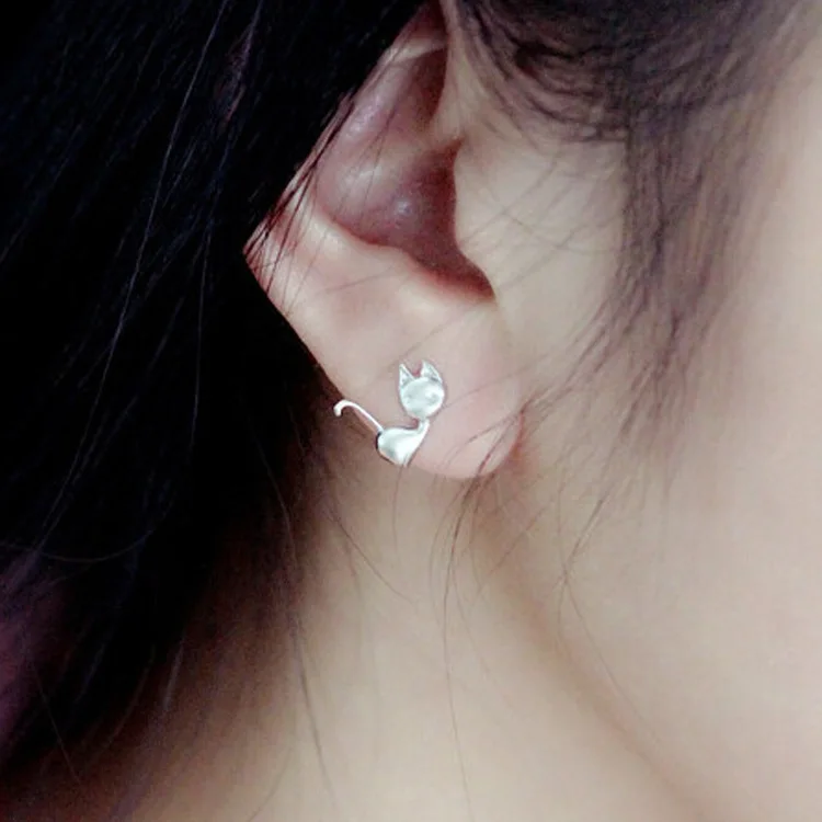 Новинка 2019 золотистые серьги кольца металлические животные Женские Подарочные