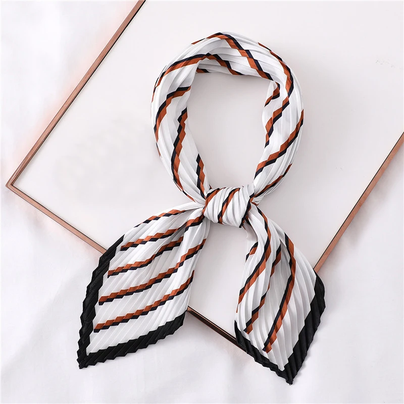 Новое поступление женский шарф в полоску длинный плиссированная Женская весенне