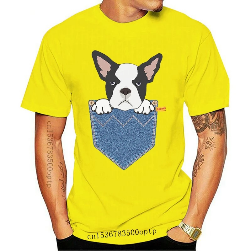

New 2021 Fashion Summer Hot sale French Bulldog Pocket Dog Birthday Gift T-Shirt Mens Ladies Unisex Fit Tee shirt