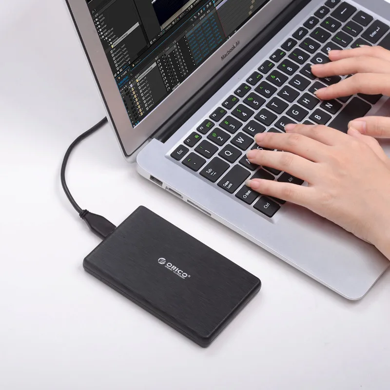 ORICO 2,5 дюймовый чехол для жесткого диска USB3.0 To SATA 3,0 Micro B корпус для внешнего жесткого диска 5 Гбит/с высокоскоростная коробка для HDD SSD Поддержка UASP