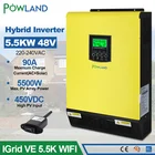 Инвертор солнечный POWLAND, 5500 Вт, 48 В, 220 В