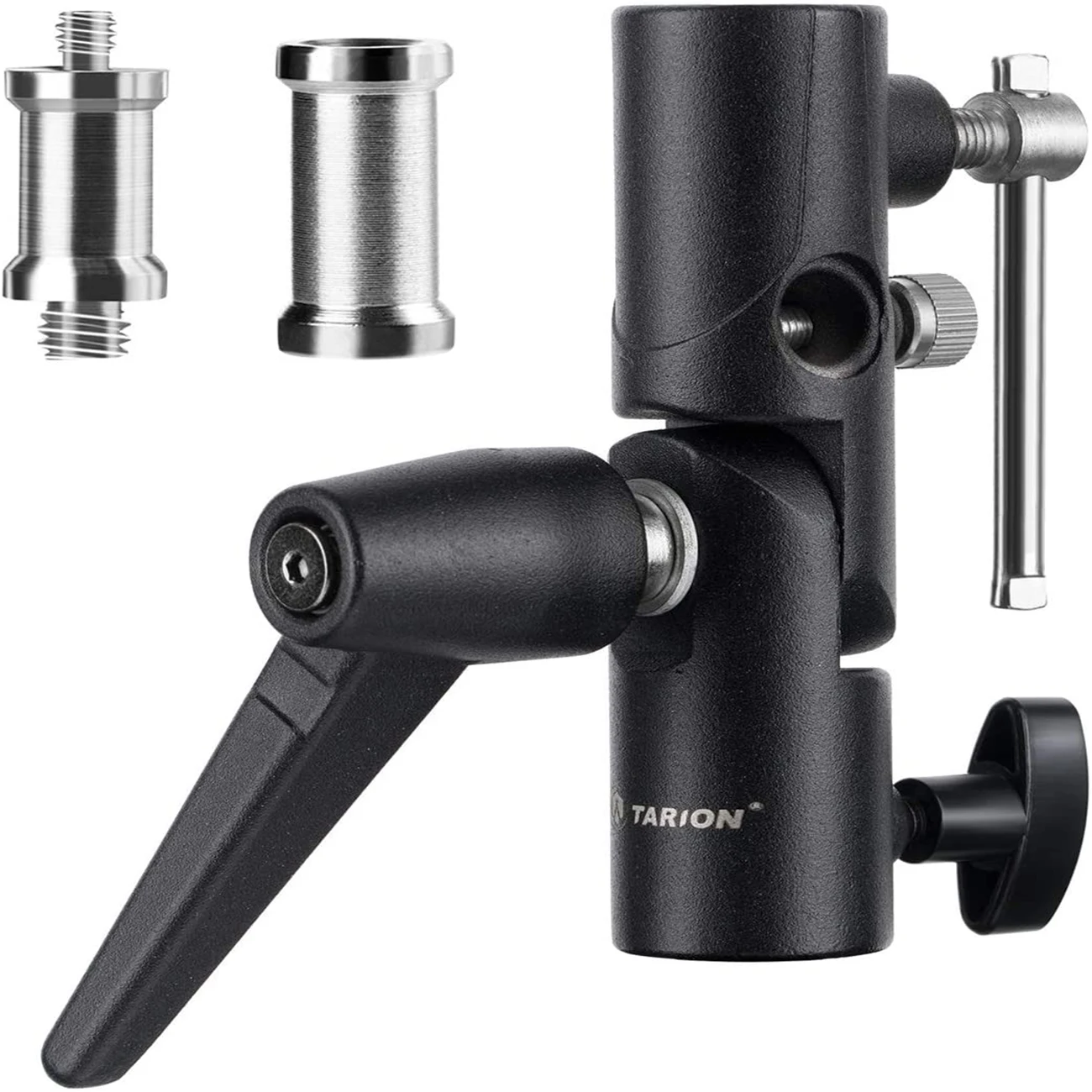 

H-Type Camera Flash Speedlite Swivel Light Stand Bracket with Umbrella Holder 1/4" to 3/8" for DSLR Flashes Studio LED Light
