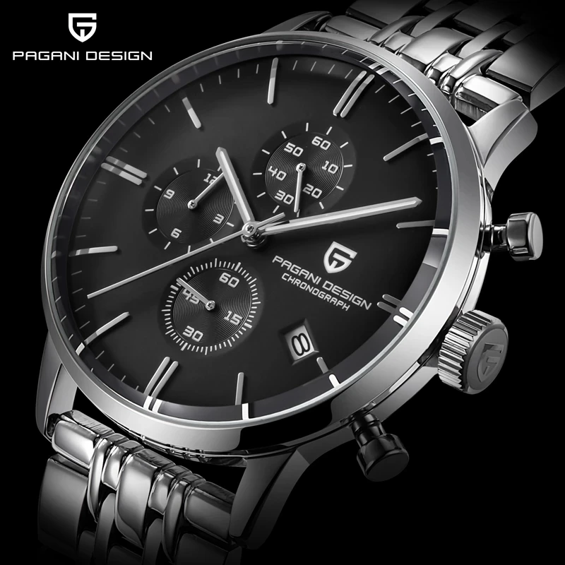 

PAGANI Design Quartz Watch Men's Top Luxury Brand Men's Watch Business Multifunctional Waterproof Watches Stainless Steel Strap