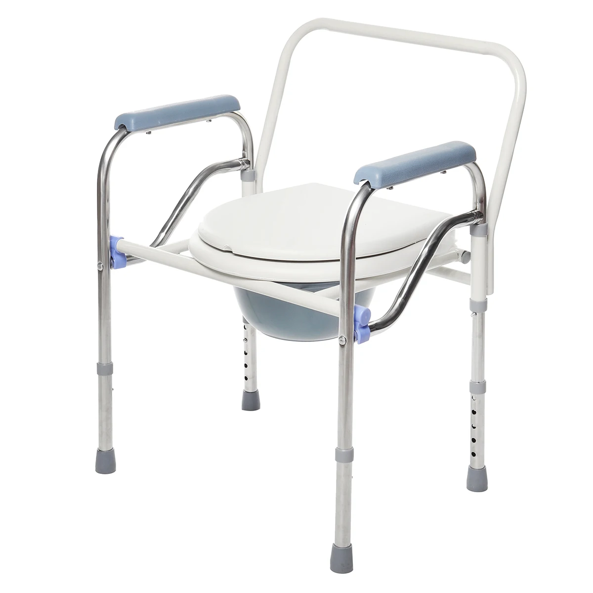 저렴한 휴대용 접이식 침대 옆 욕실 변기 화장실 편리한 화장실 좌석 샤워 의자 노인들을위한 미끄럼 방지 다리