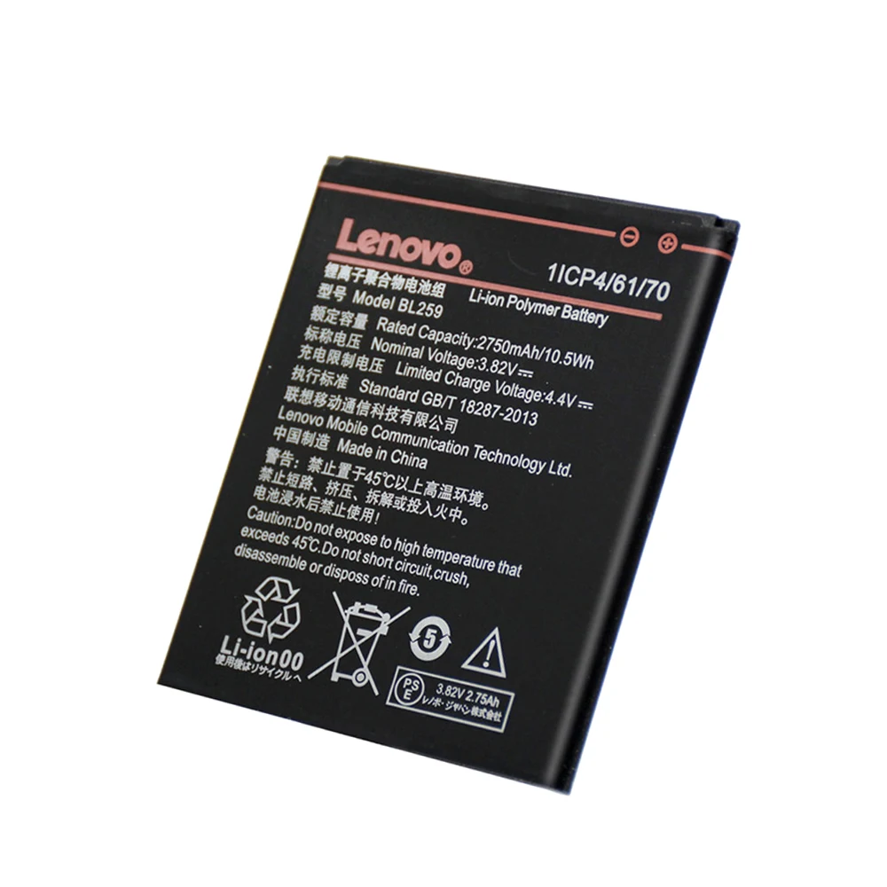 100% Оригинальный аккумулятор BL259 для Lenovo Lemon 3 3S K32C30 K32c36 / Vibe K5 Plus A6020a40 A6020a41 A6020l36